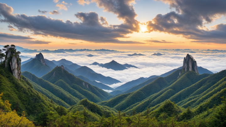 好看的黄山名胜风景桌面壁纸图片